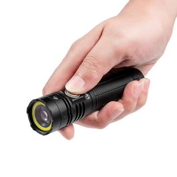 LUMINTOP W1 LEP+COB Multi Light EDC LEP Flashlight 650M Long Thrower Spotlight Mini Compact High Power Strong LED Search Light with COB White Red Light, Magnetic Tail, USB C Rechargeable Port
