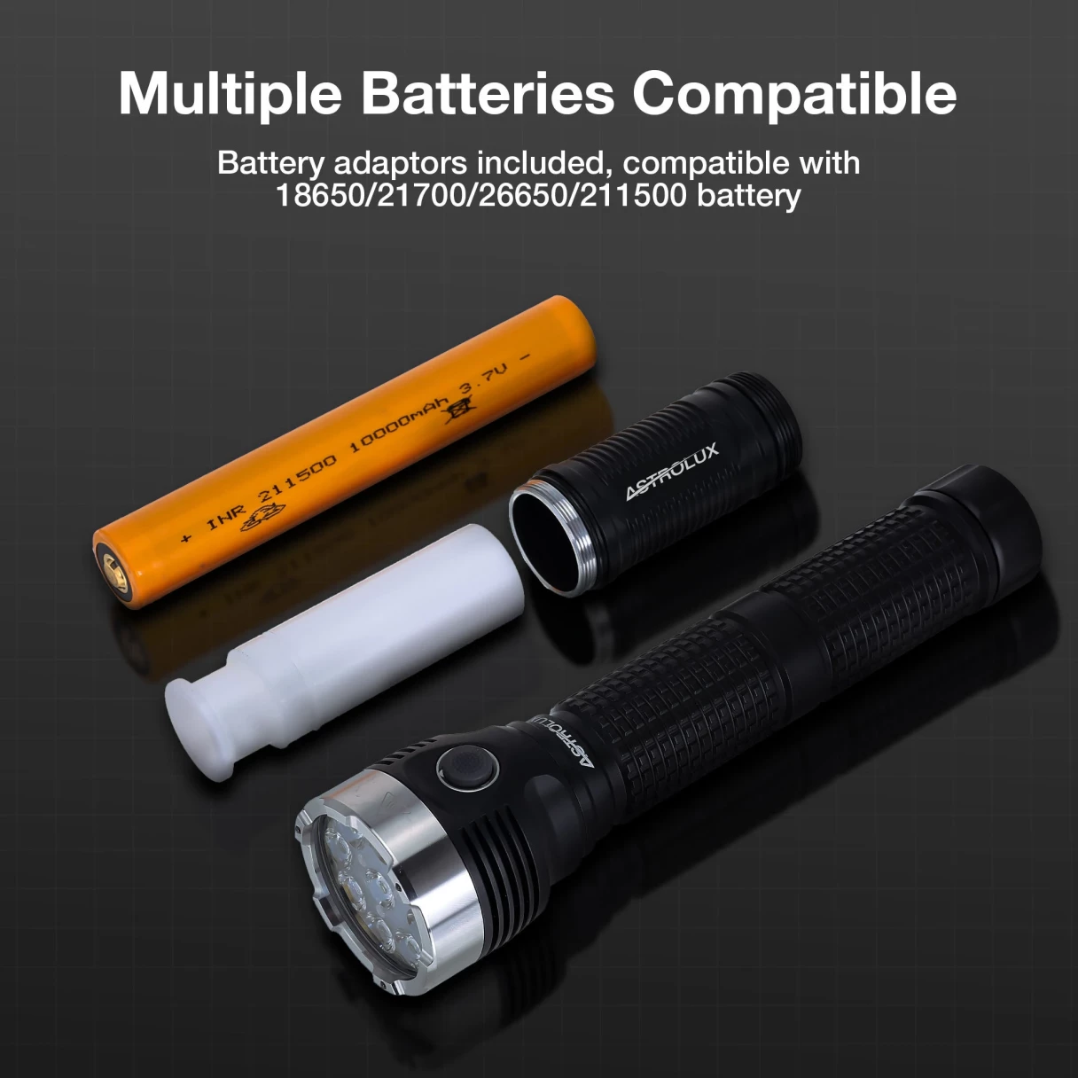 Astrolux® EA09 9* HL2X LED 10360LM 460M Long Throw Flashlight 160° Floodlight 10000mAh Type-C Two-Way Quick Charge Torch Power by 211500/ 26650/ 21700/ 18650 High Lumen Strong Light Search Stepless Lamp