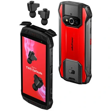 Ulefone Armor 15 Built-in TWS Earbuds Helio G35 6GB 128GB 5.45 inch 60Hz Dual Speakers NFC 6600mAh Android 12 IP68 IP69K Waterproof 4G Rugged Smartphone