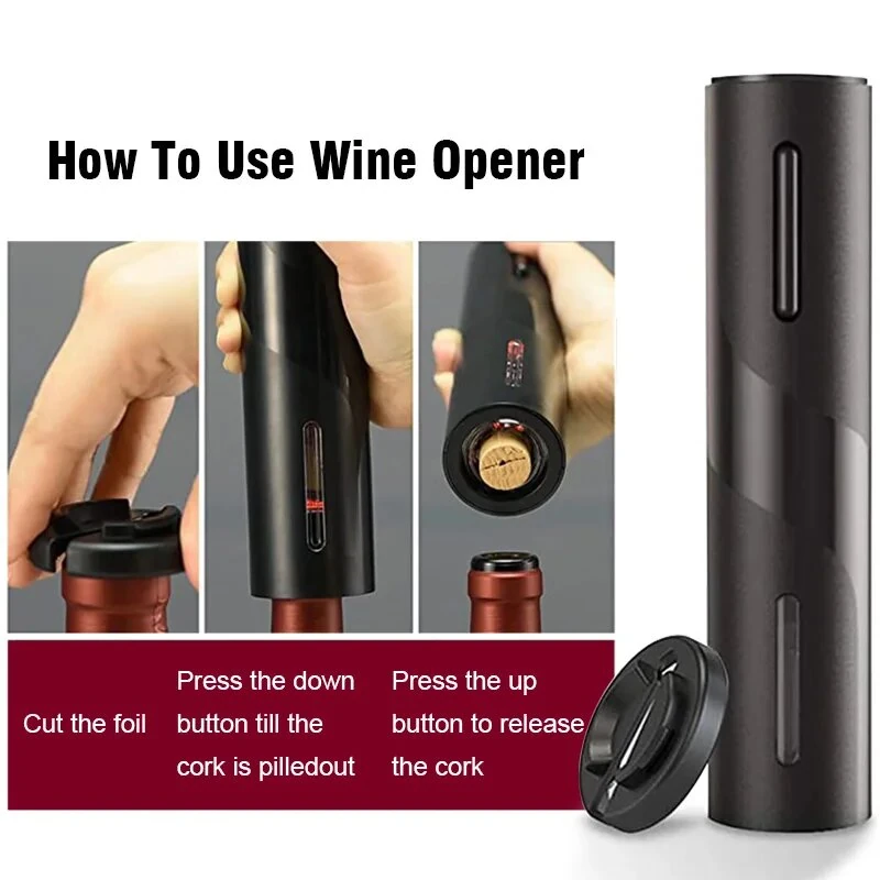 Automatic Electric Wine Openers USB Rechargeable Bottle Openers Corkscrew Wine Cap Opener