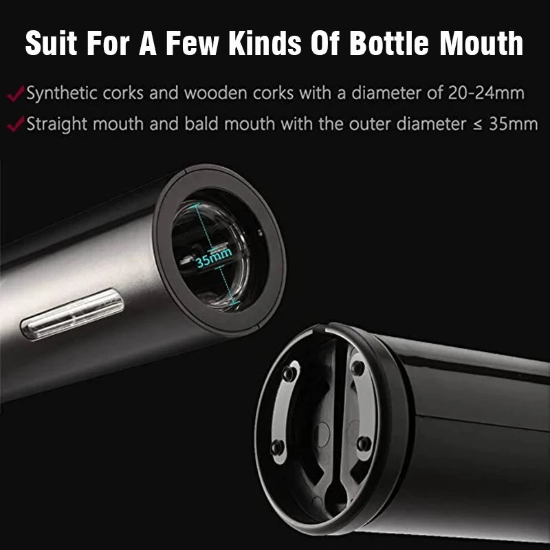 Automatic Electric Wine Openers USB Rechargeable Bottle Openers Corkscrew Wine Cap Opener