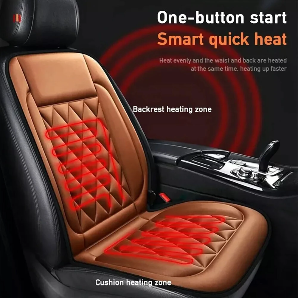 12V Car Seat Heater Cushion Electric Heated Pad Winter Heated Seat Cover Seat Cushion Constant Temperature Heated Seat Cushion