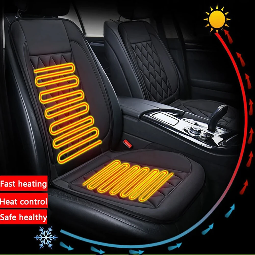 12V Car Seat Heater Cushion Electric Heated Pad Winter Heated Seat Cover Seat Cushion Constant Temperature Heated Seat Cushion