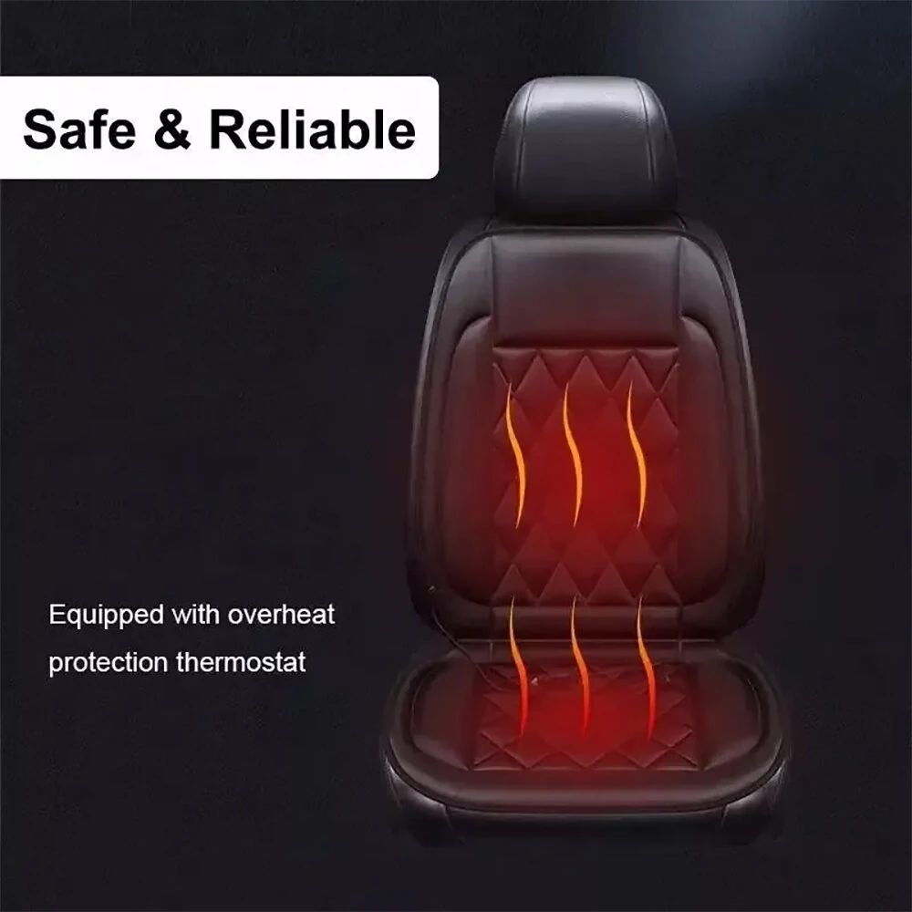 12V Car Seat Heater Cushion Electric Heated Pad Winter Heated Seat Cover Seat Cushion Constant Temperature Heated Seat Cushion