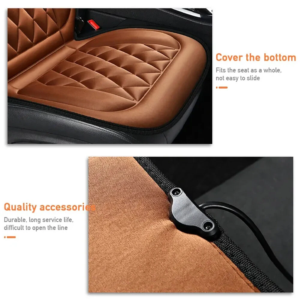 12V Car Seat Heater Cushion Electric Heated Pad Winter Heated Seat Cover Seat Cushion Constant Temperature Heated Seat Cushion