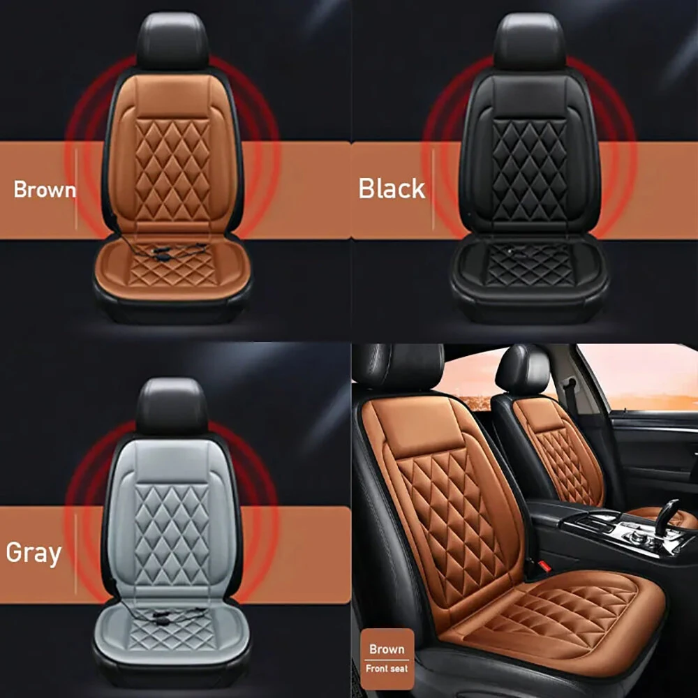 12V Car Seat Heater Cushion Electric Heated Pad Winter Heated Seat Cover Seat Cushion Constant Temperature Heated Seat Cushion