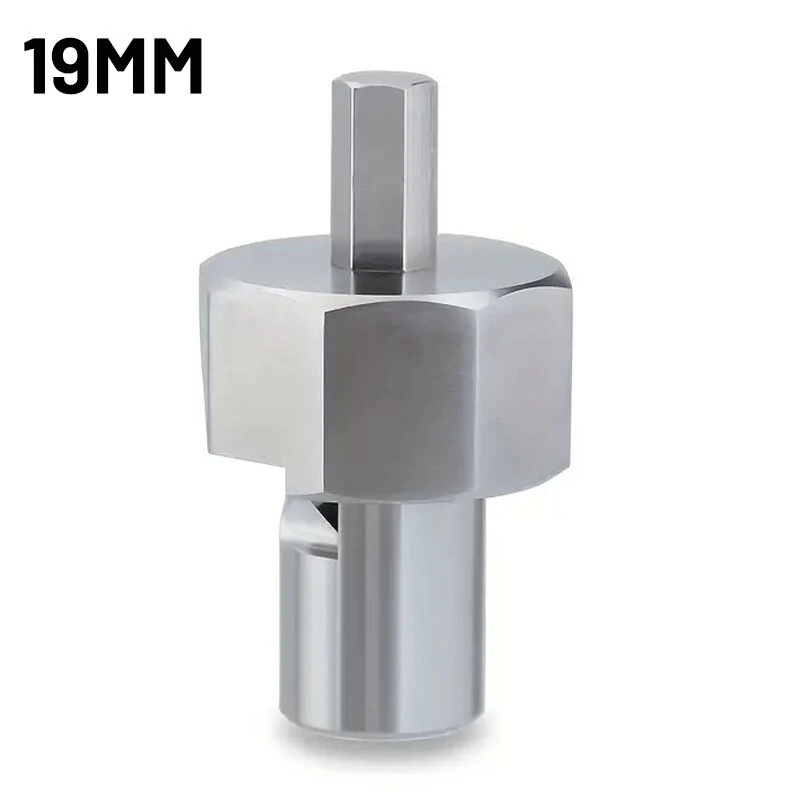 ENJOYWOOD Woodworking Chamfer Tool T10 Alloy Blade Stainless Steel 9mm Hex Shank for 19mm/20mm Dog Holes Polished Finish for Electric Drills