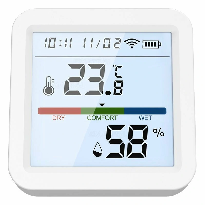 Tuya WiFi/Zigbee Smart Home Temperature Humidity Sensor with Backlight Hygrometer Thermometer Monitoring Sensor Support Alexa Google Home APP Control
