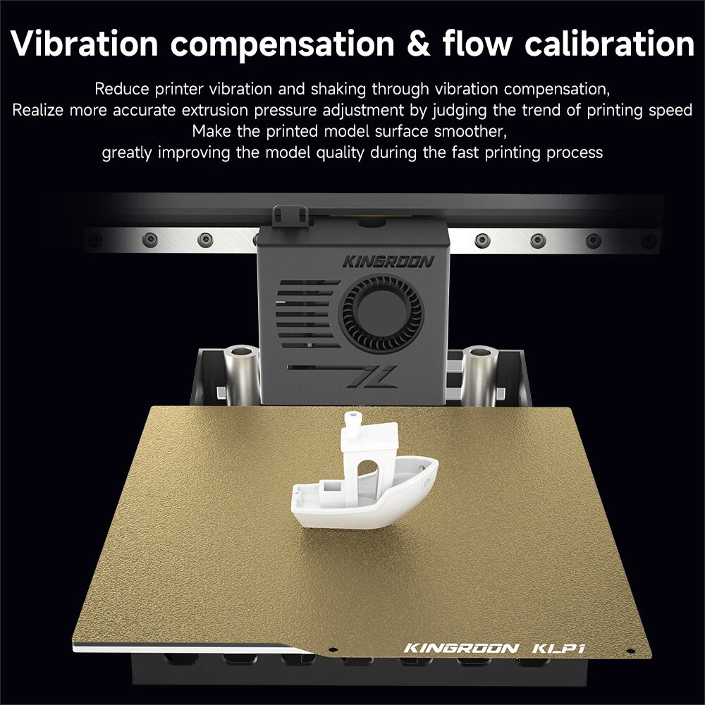 KINGROON KLP1 230 3D Printer 230*230*210mm Build Size Max 500mm/s Printing Speedy Corexy 3D Printer with Klipper Firmware