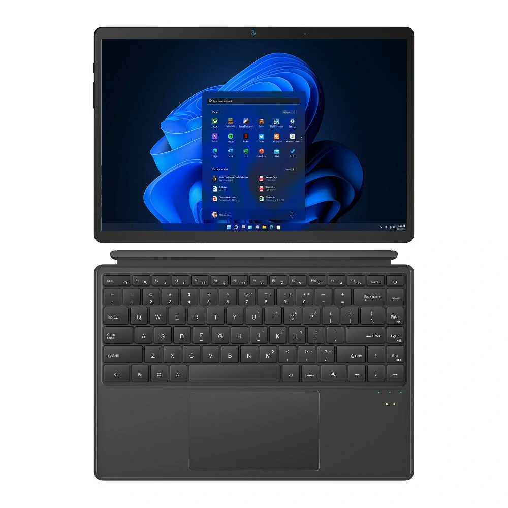 Ninkear T40 Intel N100 Quad Core 16GB RAM 512GB SSD 14 Inch Windows 11 2 In 1 Tablet With RGB Backlit Keyboard Stylus Pen