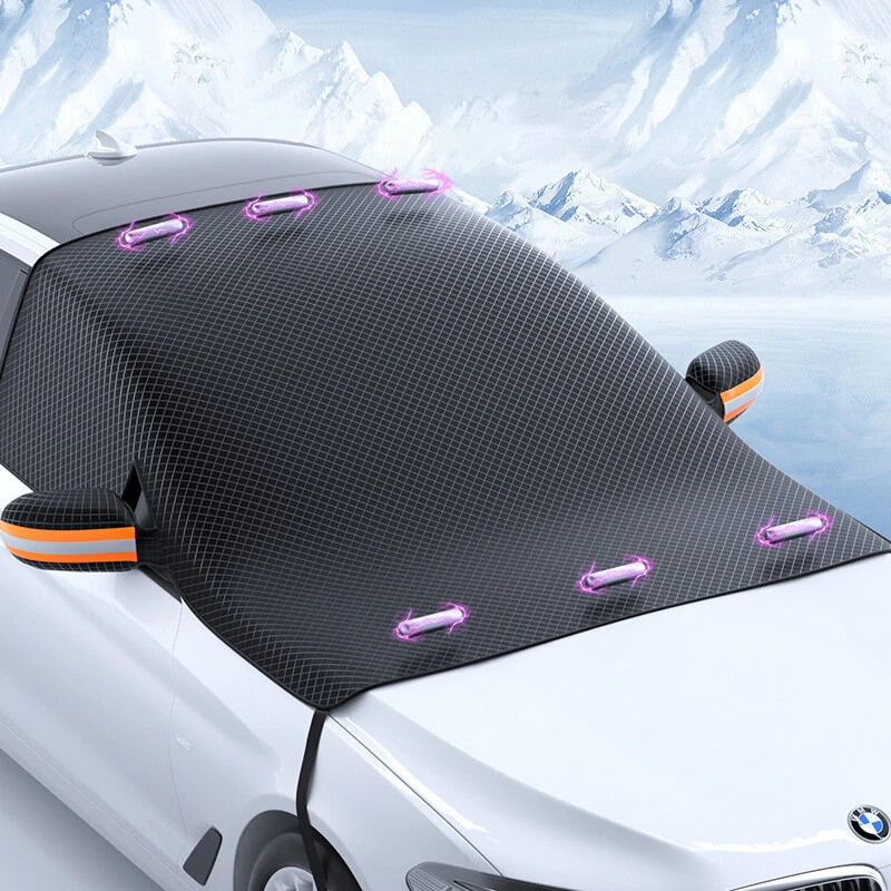 Universal Car Front Windshield Windscreen Half Cover All Season Sun Protection Cover Dustproof Snowproof Frostproof