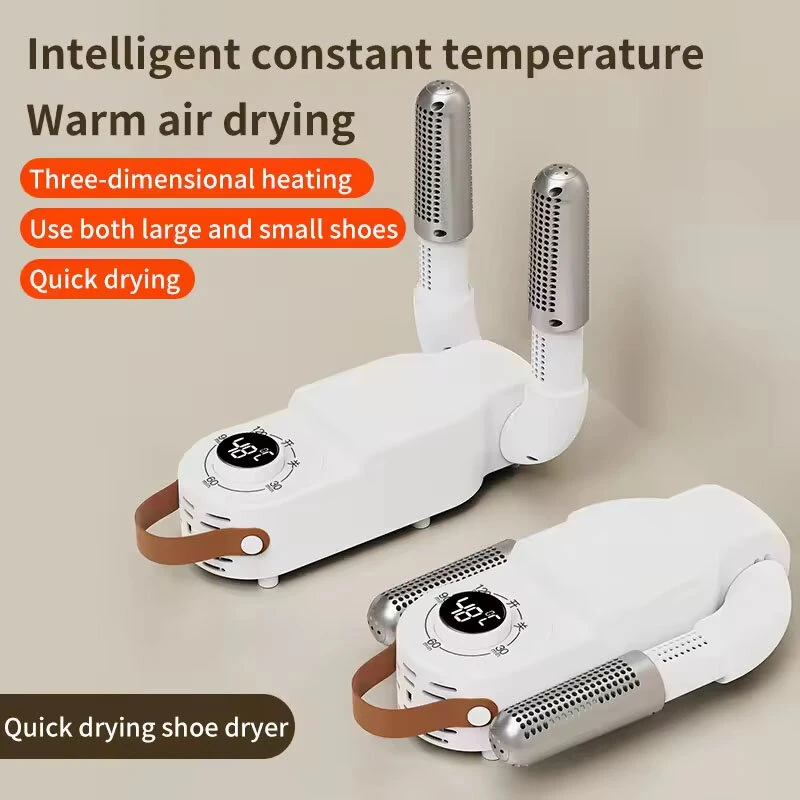 Portable Foldable Rapid Heating Shoe Dryer for Winter Constant Temperature Timed Dehumidification And Deodorization Multi-Sound Intelligent Hot Air Drying Household Shoe Dryer