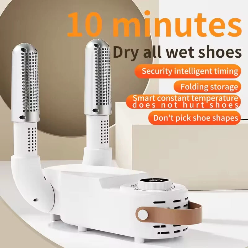 Portable Foldable Rapid Heating Shoe Dryer for Winter Constant Temperature Timed Dehumidification And Deodorization Multi-Sound Intelligent Hot Air Drying Household Shoe Dryer