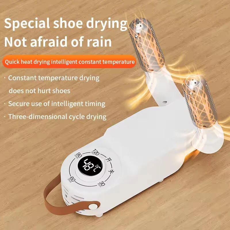 Portable Foldable Rapid Heating Shoe Dryer for Winter Constant Temperature Timed Dehumidification And Deodorization Multi-Sound Intelligent Hot Air Drying Household Shoe Dryer