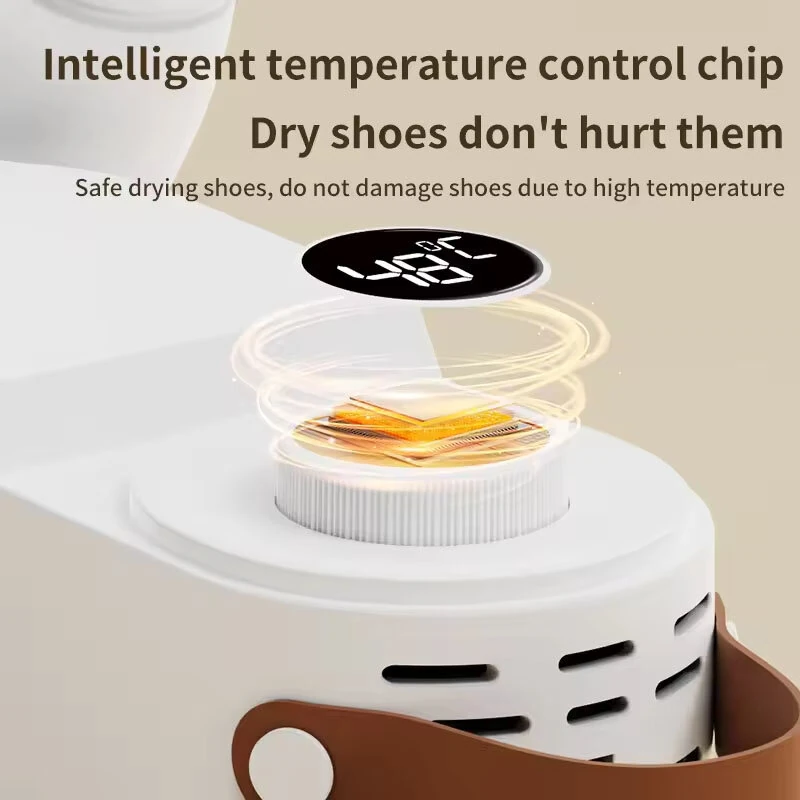 Portable Foldable Rapid Heating Shoe Dryer for Winter Constant Temperature Timed Dehumidification And Deodorization Multi-Sound Intelligent Hot Air Drying Household Shoe Dryer