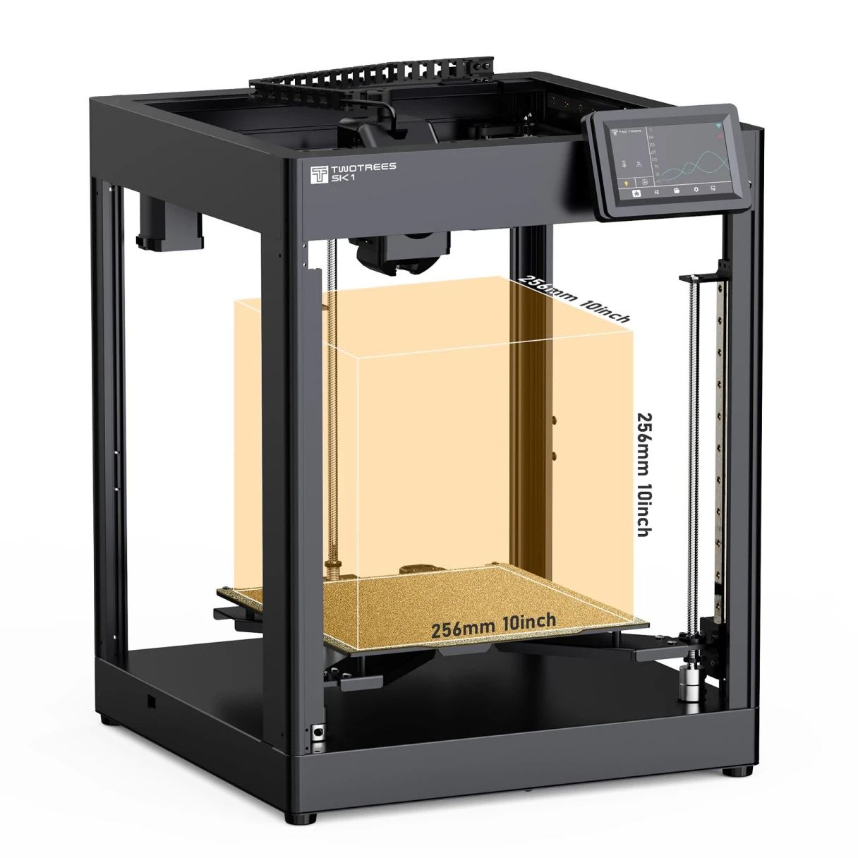 Twotrees SK1 High Speed 3D Printer High-speed 700mm/s Printing Direct Extrusion CoreXY FDM 3D Printer Kit with With WIFI Function Klipper Automatic Leveling Touch Color Screen