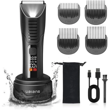 Ualans Portable Electric Hair Clipper Men's Electric Dry Shaver Face Shaver For Travel Gift