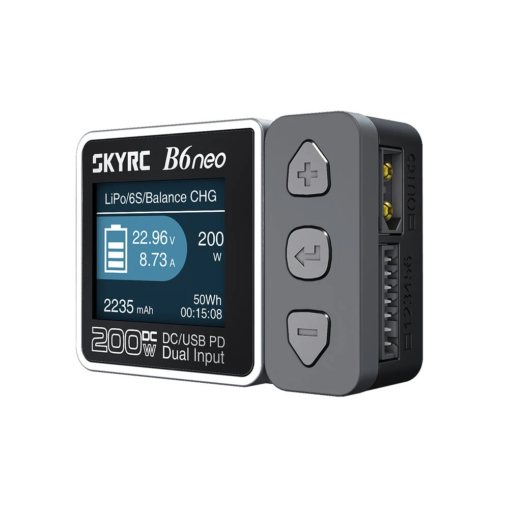 SKYRC B6 NEO B6NEO Smart Charger DC 200W PD 80W LiPo Battery Balance Charger Discharger