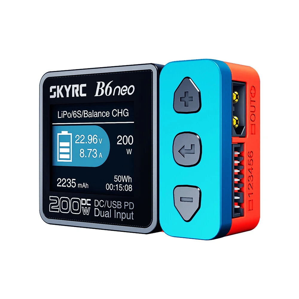 SKYRC B6 NEO B6NEO Smart Charger DC 200W PD 80W LiPo Battery Balance Charger Discharger