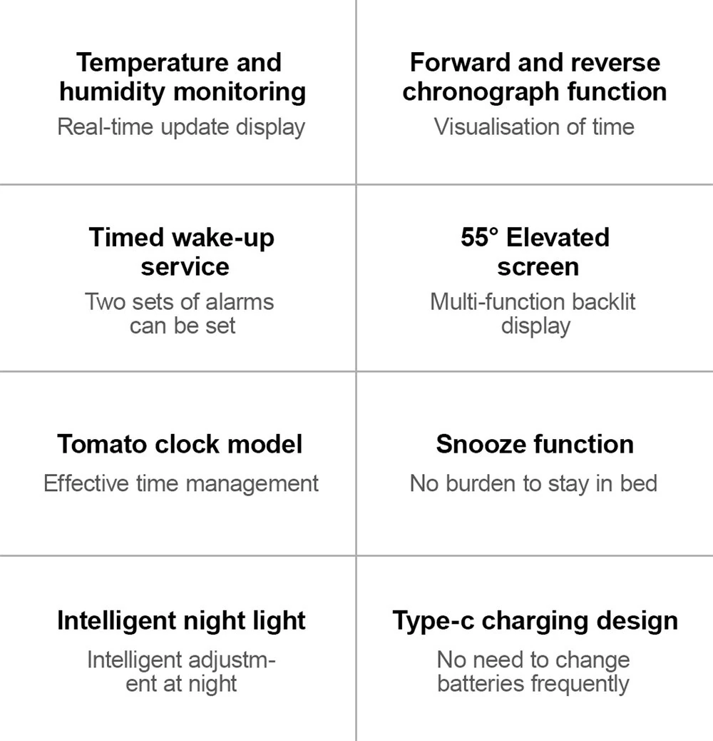 NEW Atuman MT2 3in1 Multifunctional Hygrometer Alarm Clock Timer -9.9°C~60°C LCD Display Temperature Humidity Monitor Accurate Environmental Monitoring