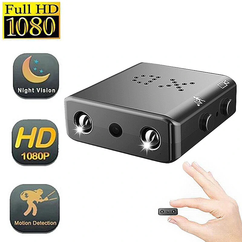 XD 1080P FHD Mini Cameras IR-cut Night Vision Security Protection Micro Cam Motion Detection Loop Video Mobile Monitoring Video Recorder Camera