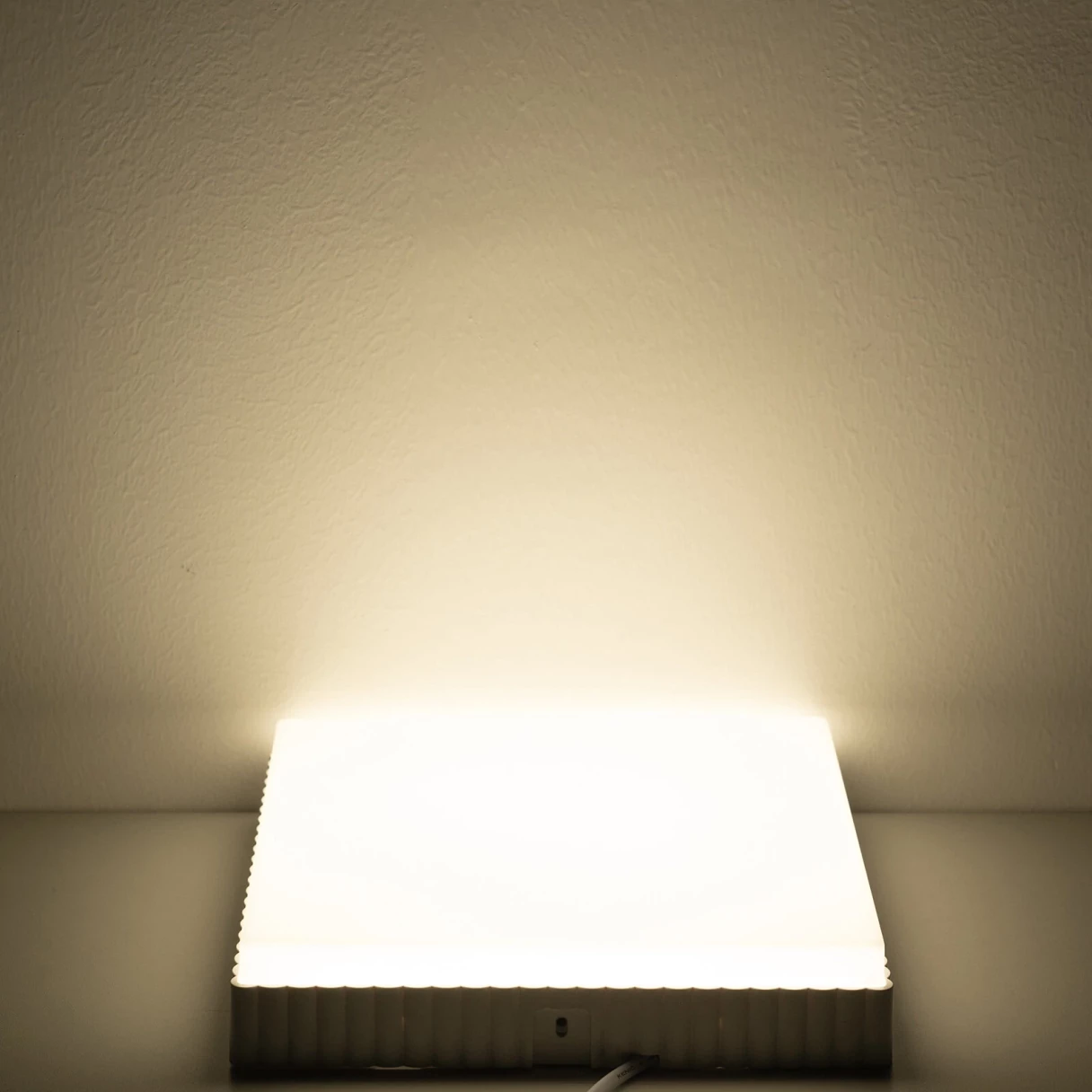 24W Square Ceiling Lamp Wave Pattern 4000K Warm White 40LED AC160~265V IP54