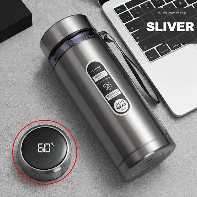 1000ML Smart LED Temperature Display Thermos Bottle Stainless Steel Portable Insulated Cup SUS304 Tea Water Bottle Vacuum Flask Cups