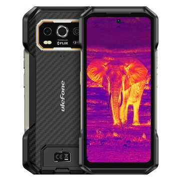 Ulefone Armor 27T Thermal Imaging 24GB 256GB 50MP Dual Camera 64MP Night Vision 6.78 inch 120Hz 10600mAh 33W Fast Charge 30W Wireless Charge Android 14 NFC Helio G99 IP68 IP69K Waterproof 4G