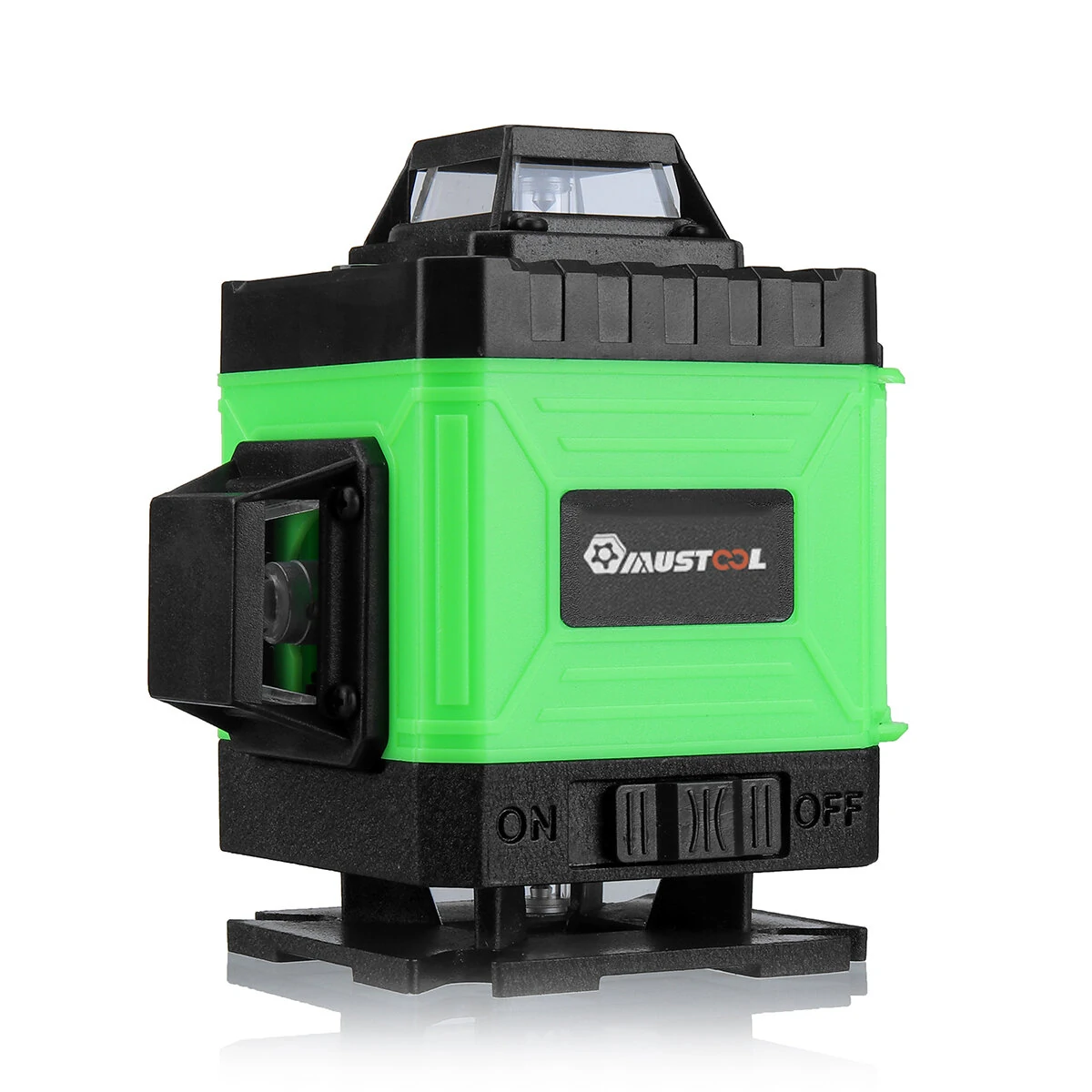 MUSTOOL 4D 16 Line Green Laser Level IP54 Self-Leveling 4000mAh Battery Touch Screen for Indoor/Outdoor Construction