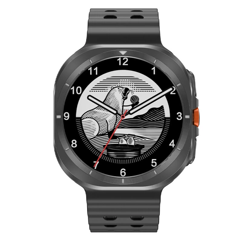 DT NO.I DT Watch Ultra 1.5inch HD Screen Built-in 4GB Memory 1000+ Songs ChatGPT/Recorder/NFC/Compass bluetooth Call Heart Rate Blood Oxygen Monitor Sleep Monitoring Multi-sport Modes Music Playback IP68 Waterproof Smart Watch