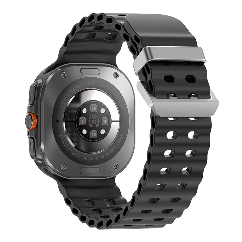 DT NO.I DT Watch Ultra 1.5inch HD Screen Built-in 4GB Memory 1000+ Songs ChatGPT/Recorder/NFC/Compass bluetooth Call Heart Rate Blood Oxygen Monitor Sleep Monitoring Multi-sport Modes Music Playback IP68 Waterproof Smart Watch