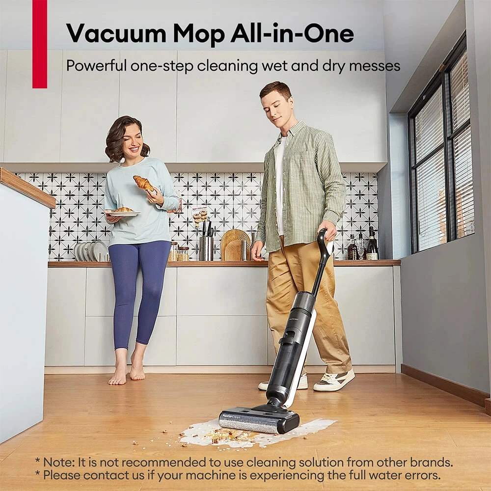 [EU Direct] Ultenic AC1 Elite Cordless Vacuum And Mop with Self-Cleaning, Up to 50min Runtime, Smart Dirt Detection, 3 Cleaning Mode, LCD Display, Dual Tank, Self-propelled, Great for Hard Floors and Sticky Messes