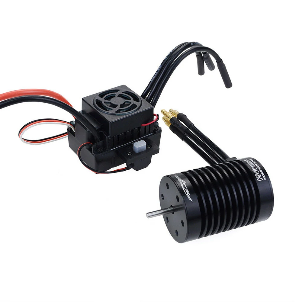 Surpass Hobby Waterproof F540 V2 3650 Sensorless Brushless Motor with 60A ESC for 1/12 1/14 RC Brushless Cars Tamiya TT-02