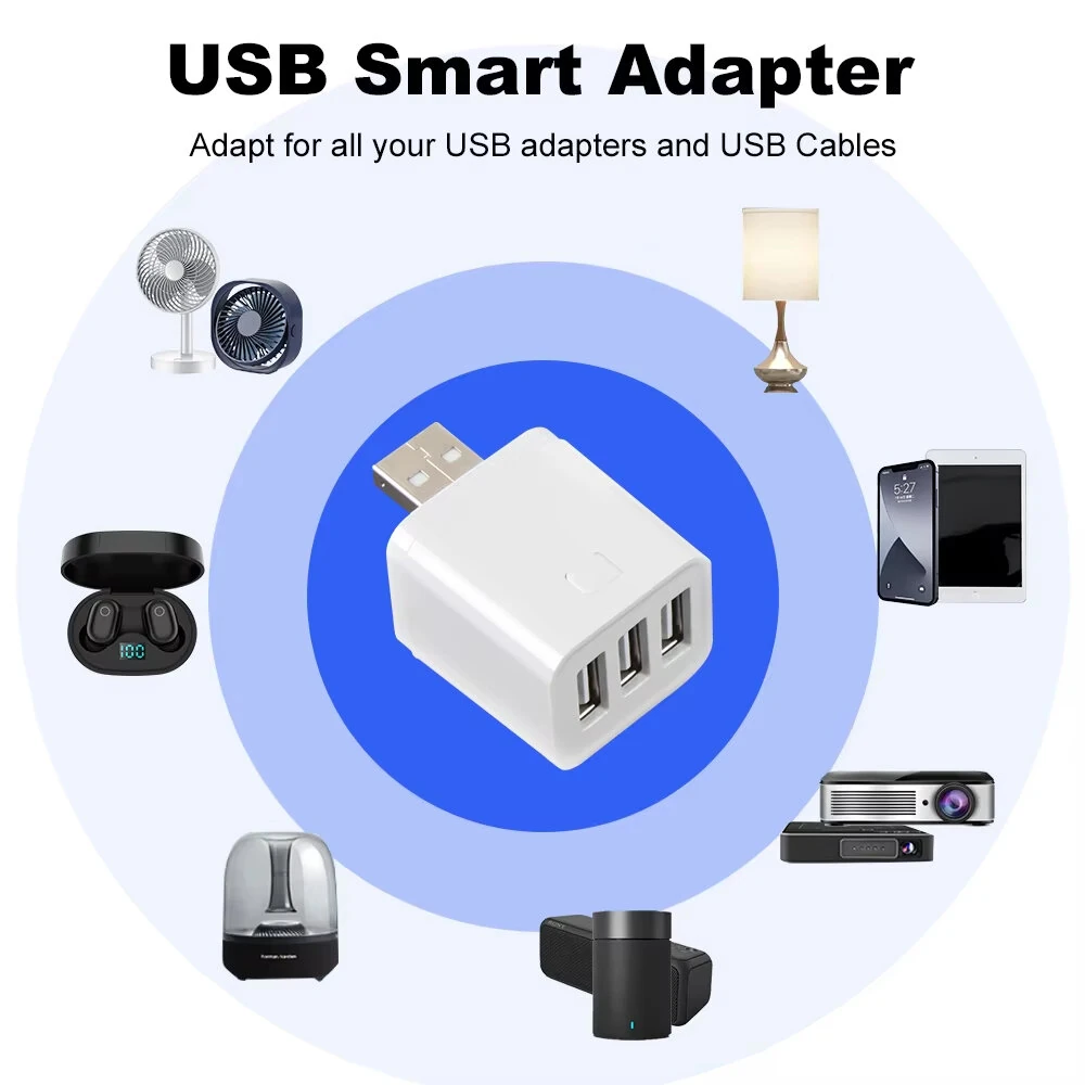 Tuya WiFi/Zigbe Smart USB Adaptor Switch 5-12V Mini USB Power Adaptor Timing Charger Plug for Alexa Google Home