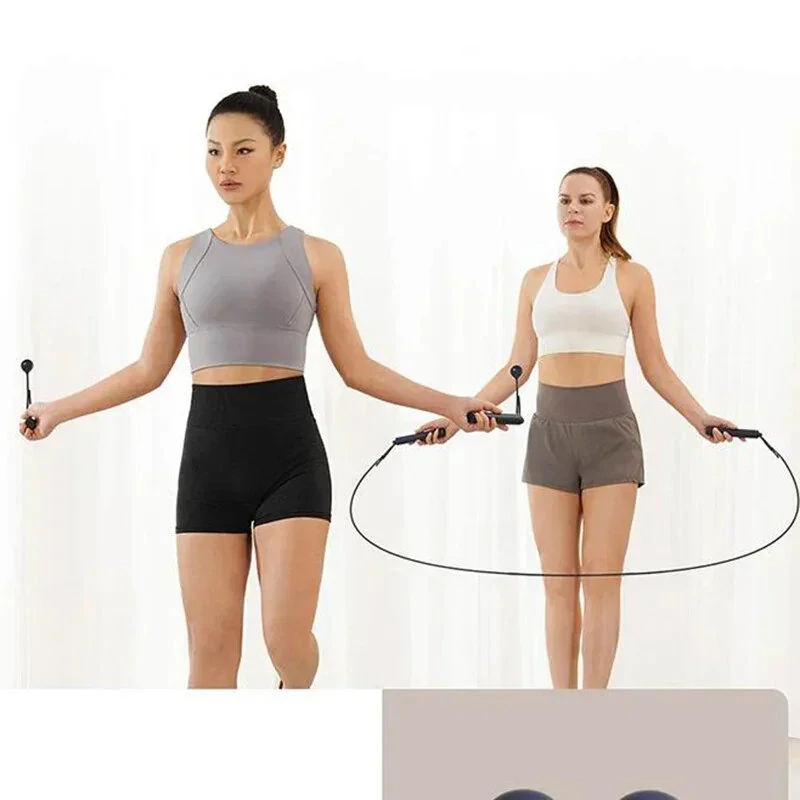 Xiaomi Mijia Smart Electric Skipping Rope Real-time Training Guidance Accurate Fitness Data Recording Matrix Screen Display App Connection Happy Efficient Exercise Cordless and Rope Jump Ropes