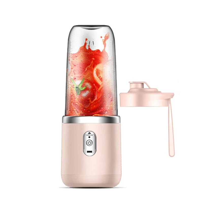 Portable USB Smoothie Blender Cup With 6 Blades 400ml Wireless Mini Charging Fruit Juicer And Food Blender With Ice Crushing Cup