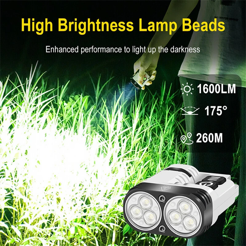 1600LM Mini Size High Lumen LED Keychain Flashlights U6 Super Bright Aluminum Alloy Housing Emergency Light IP68 Waterproof for Camping Hiking Lamp