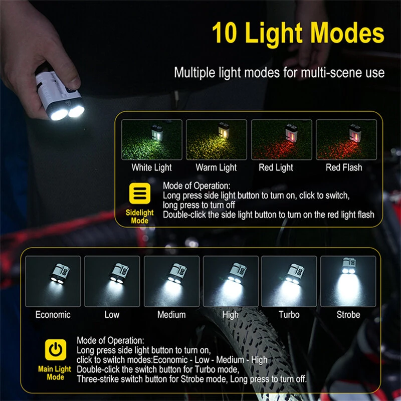 1600LM Mini Size High Lumen LED Keychain Flashlights U6 Super Bright Aluminum Alloy Housing Emergency Light IP68 Waterproof for Camping Hiking Lamp