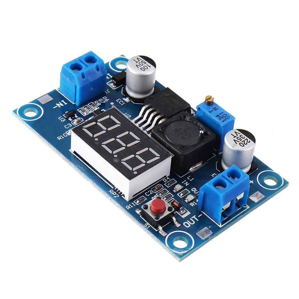 LM2596 DC-DC Voltage Regulator Adjustable Step Down Power Supply Module With Display