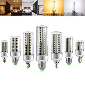 HL-CB 01 E27 E14 5W 7W 9W 12W 15W 20W 25W 5736 SMD Aluminum No Flicker LED Corn Bulb Light