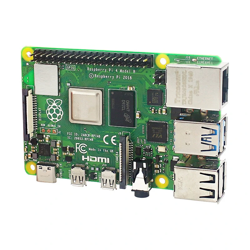 Raspberry Pi 4 Model B 1/2/4/8GB RAM Cortex-A72 ARM v8 64-bit SoC 1.5GHz Gigabit Ethernet WiFi BLE 4K Video RPi 4B Pi4 Development Board