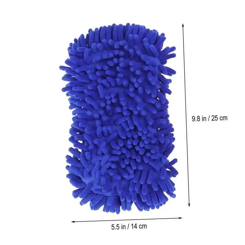 Car Washing Gloves Car Wash Sponge Brush Chenille Soft Microfiber Car Body Cleaning Water Absorption Detailing Washer