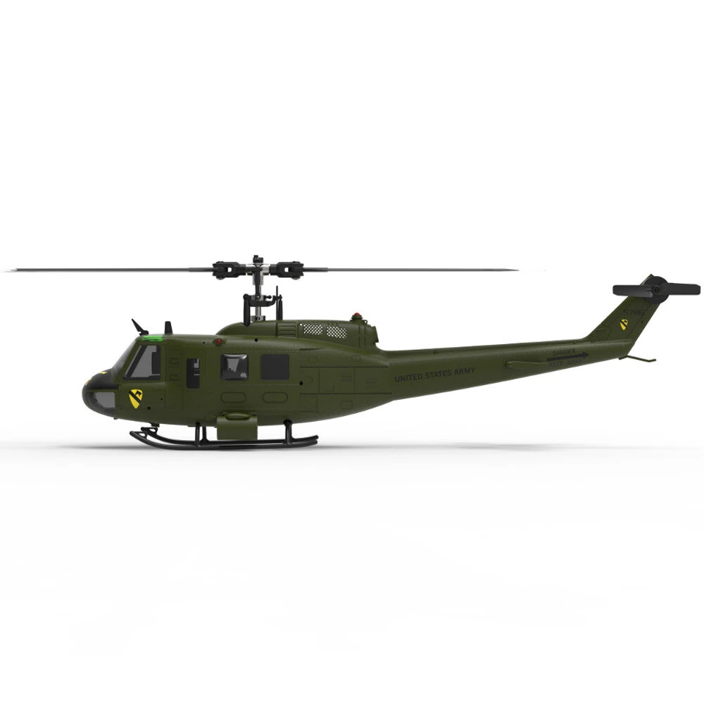 Eachine E190 1:34 UH-1 HUEY Scale 2.4G 6CH Altitude Hold Optical Flow Positioning Dual Brushless Motor RC Helicopter