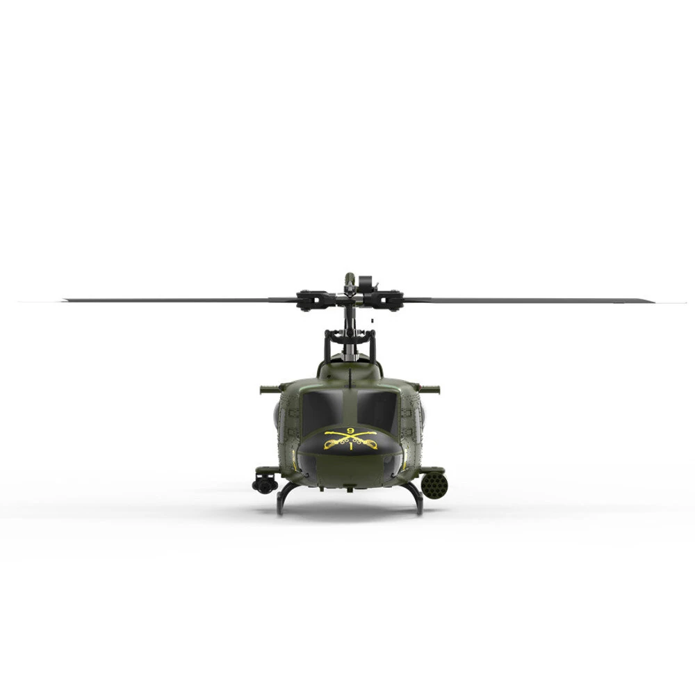 Eachine E190 1:34 UH-1 HUEY Scale 2.4G 6CH Altitude Hold Optical Flow Positioning Dual Brushless Motor RC Helicopter