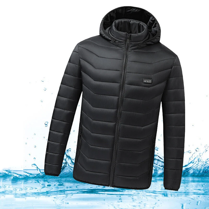 TENGOO HJ-21 Heating Jacket 21 Heated Areas Coat USB Charging Winter Warm Waterproof Outdoor Hiking Camping Electric Heating Jacket