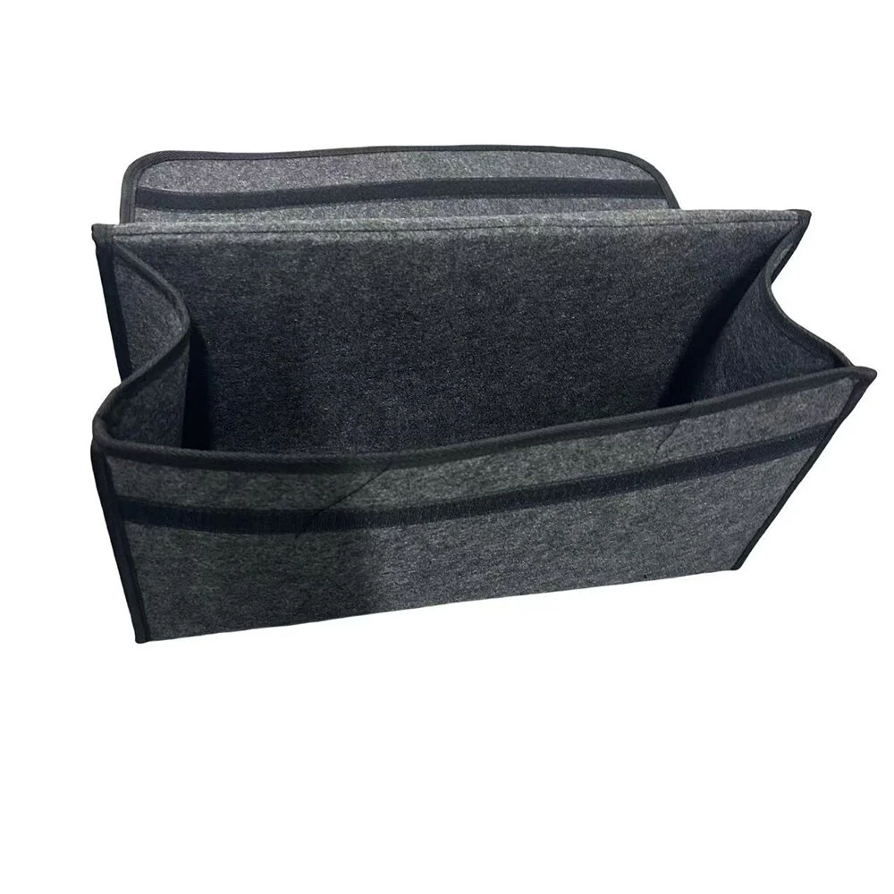 Car Trunk Organizer Storage Bag Anti Slip Compartment Boot Storage Organizer Tool  Storage Bag Trunk Organizer Soft Felt Storage Box