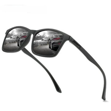 Men Polarized Sunglasses Fashion Women Square Sports Sunglasses Ultra Light TR90 Frame Driving Sunglasses Vintage Eyewear UV400