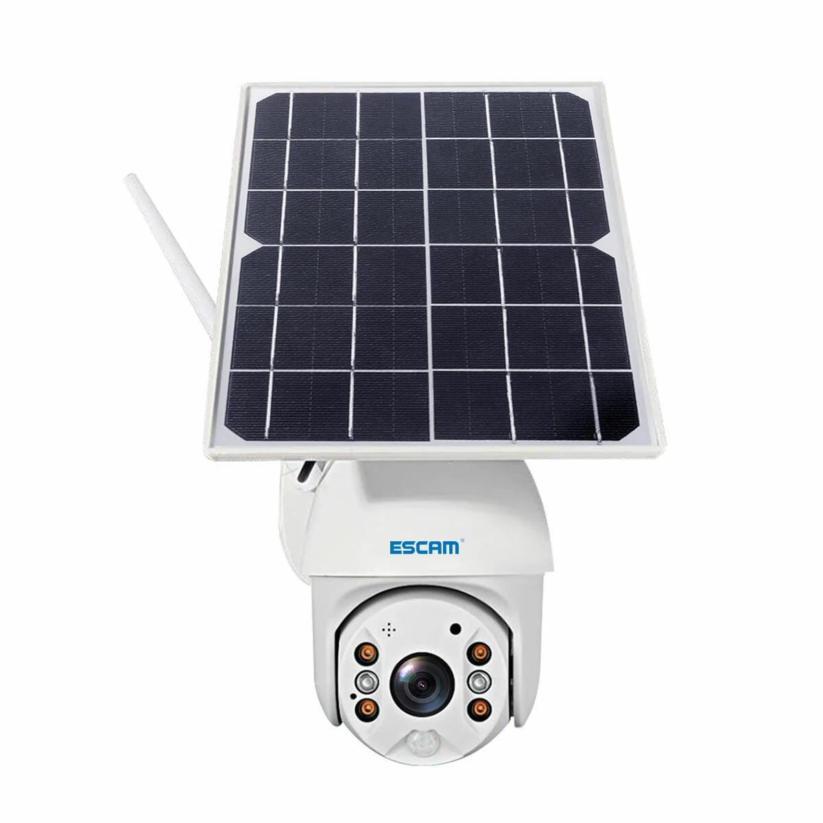 ESCAM QF280 1080P Cloud Storage PT WIFI PIR Alarm IP Camera With Solar Panel Full Color Night Vision Two Way IP66 Waterproof Audio Camera