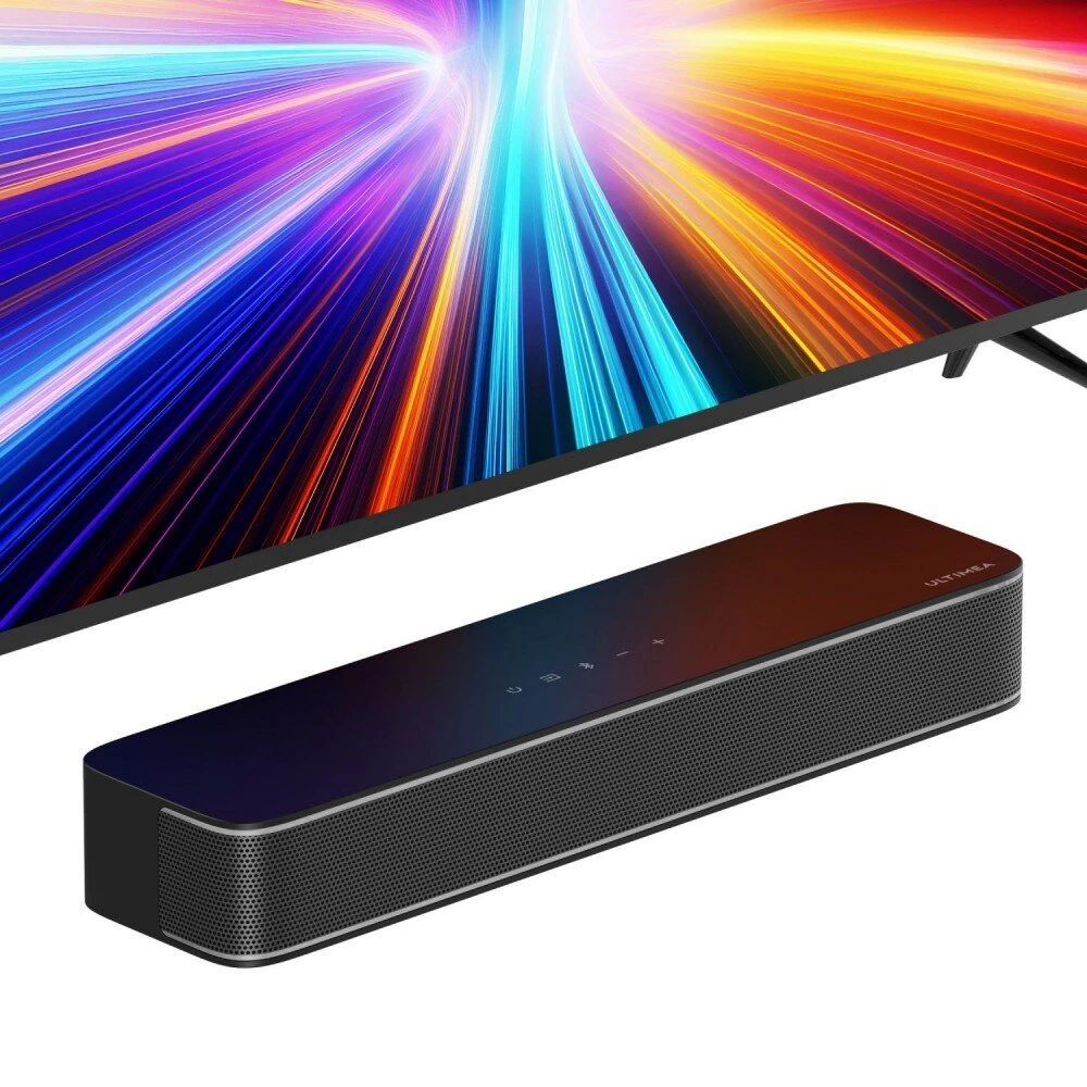 ULTIMEA Solo B30 Pro Soundbar 120W 2.1 Channel Soundbar bluetooth Built-in 3-inch Subwoofer BassMX Technology 121 Preset EQ Matrices Wall-mounted Speaker Subwoofer with Remote Control