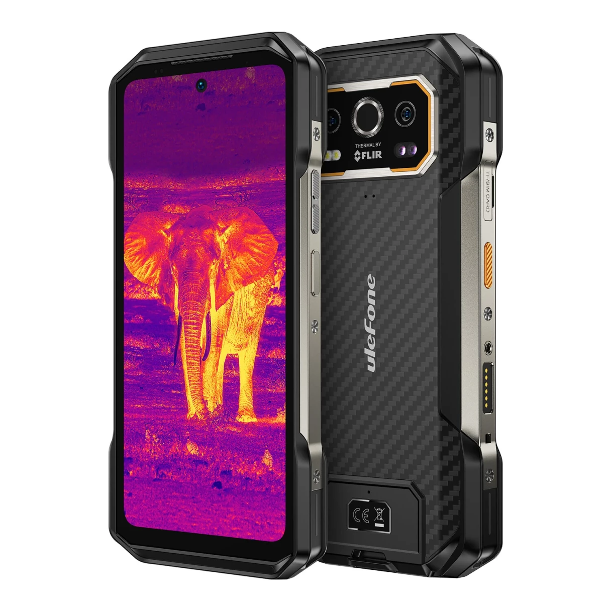 Ulefone Armor 27T Thermal Imaging 24GB 256GB 50MP Dual Camera 64MP Night Vision 6.78 inch 120Hz 10600mAh 33W Fast Charge 30W Wireless Charge Android 14 NFC Helio G99 IP68 IP69K Waterproof 4G Rugged Smartphone